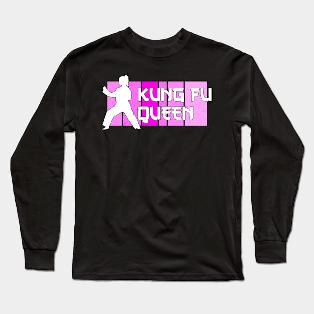 kung fu queen Long Sleeve T-Shirt by Jabinga